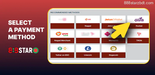 Pick your preferred 888Starz payment option
