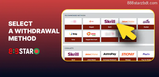 Pick your 888Starz withdrawal method